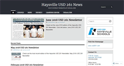 Desktop Screenshot of haysvilleusd261.com