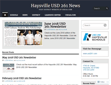 Tablet Screenshot of haysvilleusd261.com